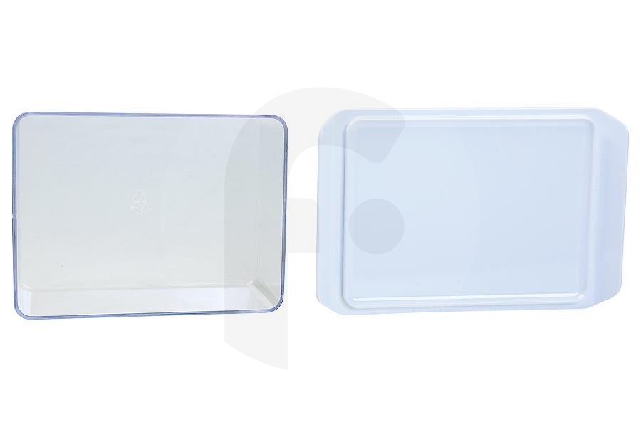 Bosch Frigorífico Porta-Mantequilla Frigorífico para entre otros Bosch, Siemens 142 x 58 x 93 mm Blanco / Transparente 12028344