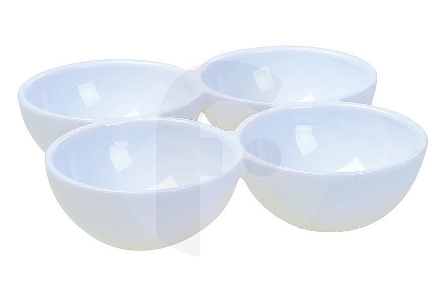 Constructa 635924, 00635924 Frigorífico Huevera para 4 huevos Frigorífico para entre otros Bosch, Siemens 93 x 93 mm Blanco 00635924 apto para entre otros KG57NAW25N, KDD56PW304