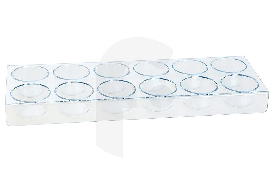 Bosch 654245, 00654245 Frigorifero Vassoio porta uova inseribile per 12 uova 282x100x25mm Frigorifero 00654245 adatto a tra cui KG36EAI41, KG33VVI30, KGE49AI30