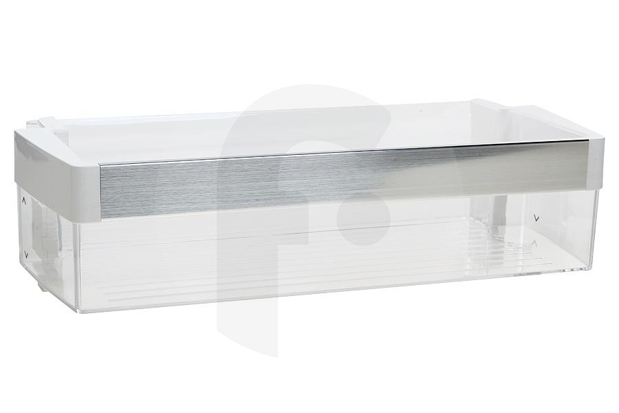 Siemens 673308, 00673308 Frigorífico Estante puerta Frigorífico para entre otros Bosch, Siemens Intermedio 415 x 180 x 100 mm Transparente / Plata 00673308, 673308 apto para entre otros KA62DP90, KA62DP91