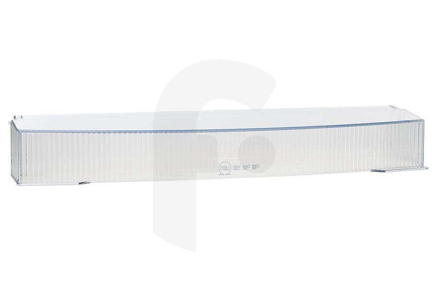 Neff 448321, 00448321 Frigorífico Tapa para el Estante de la Mantequilla Frigorífico para entre otros Neff, Bosch, Siemens 420 x 90 x 55 mm Transparente 00448321 apto para entre otros K6804X602, K6634X801