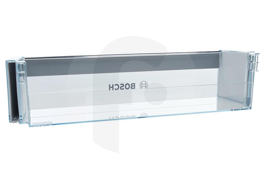 Bosch Frigorifero Portabottiglie Frigorifero adatto per Bosch, Siemens Inferiore 438 x 115 x 100 mm Trasparente / Argento 743239, 00743239