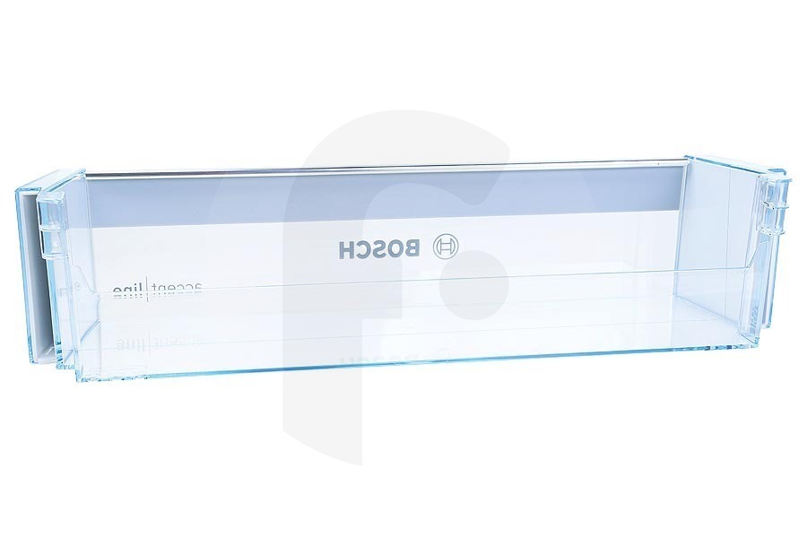 Bosch Frigorifero Portabottiglie Frigorifero adatto per Bosch, Siemens Inferiore 438 x 117 x 98 mm Transparente / Argento 00748045