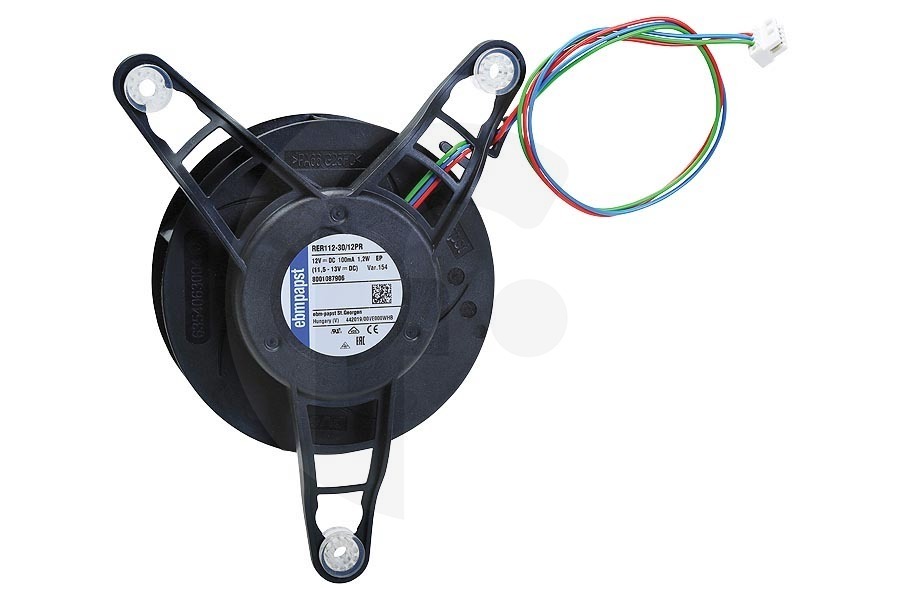 Profilo Frigorífico Motor del ventilador completo para Bosch, Siemens y otros frigorífico y congelador combinado 12024148 apto para entre otros KGN33NL20, KG56NLT30U, KGN36NL30