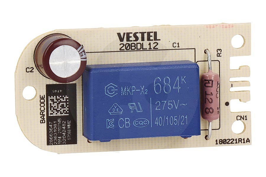Atag Frigorifero Scheda elettronica (PCB) incl. illuminazione LED per Etna e altri combinato frigorifero-congelatore 855837 adatto a tra cui KVS4102, PKS2122, PKS2088, PKS2102, KKD4102, KKS6102