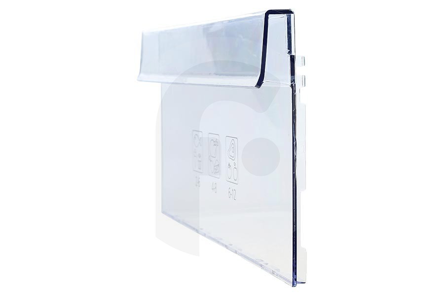 Beko Congelatore Beko frontale (pannello frontale, sportello dello scomparto congelatore) del cassetto del congelatore, superiore, trasparente, congelatore 445x190mm 5906370300