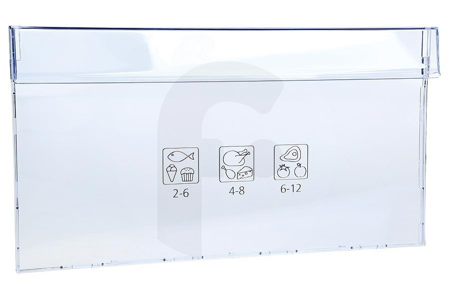 Beko frontal (panel) del cajón inferior del congelador frigorífico / congelador 5906370500 apto para entre otros FNE290E, RFNE270K