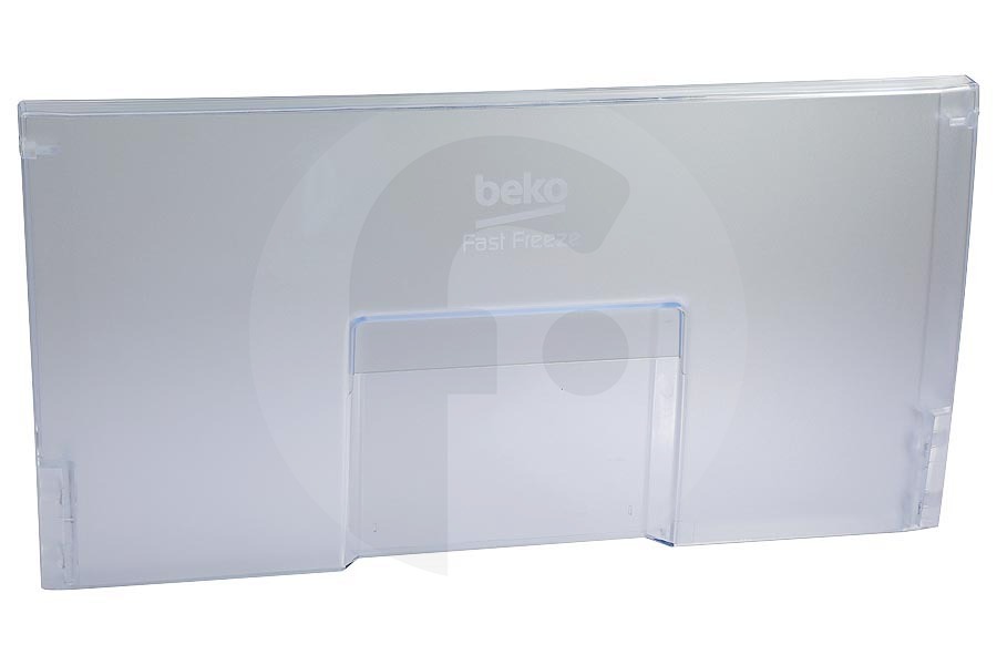 Flavel Frigorífico Beko panel frontal (puerta abatible del compartimento congelador) del cajón congelador transparente frigorífico 4332061200 apto para entre otros B1901