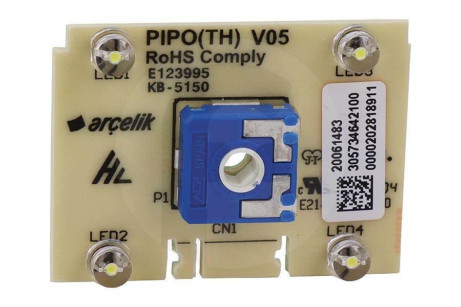 Beko C00865048 Frigorífico Beko 5734642100 Nevera de impresión apto para entre otros RCNA366K30XP, RCHA300K20XP