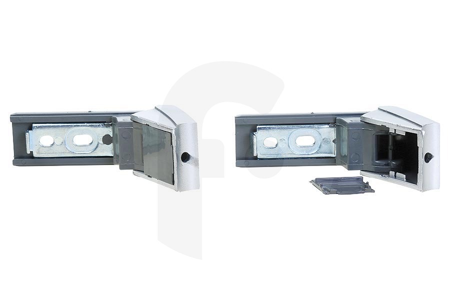 Alternatief Congelatore Maniglia set di riparazione (revisione) cromo (argento / alluminio) 100x50x32mm Frigorifero / Congelatore 9590190
