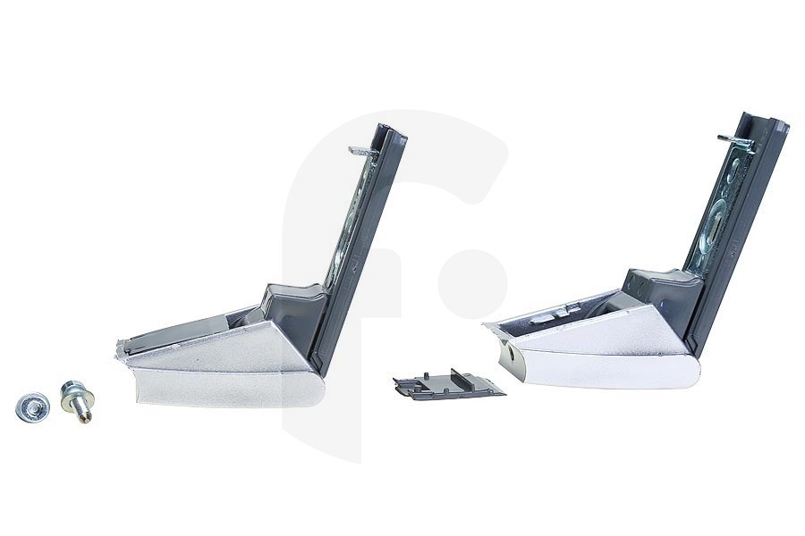 Alternatief Congelatore Maniglia set di riparazione (revisione) cromo (argento / alluminio) 100x50x32mm Frigorifero / Congelatore 9590190