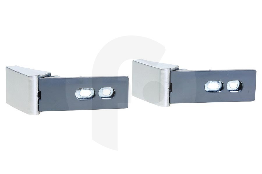 Alternatief Congelatore Maniglia set di riparazione (revisione) cromo (argento / alluminio) 100x50x32mm Frigorifero / Congelatore 9590190