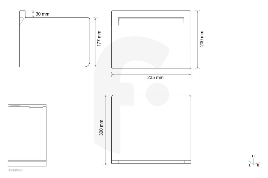 Liebherr Kühlschrank Liebherr Gemüsefach Kühlschrank Unten 290x233x170mm 9290016, 929001600