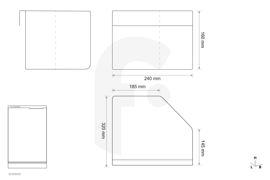 Liebherr Kühlschrank Liebherr Gemüsefach Unten 310x240x175mm Kühlschrank 9290020, 929002000