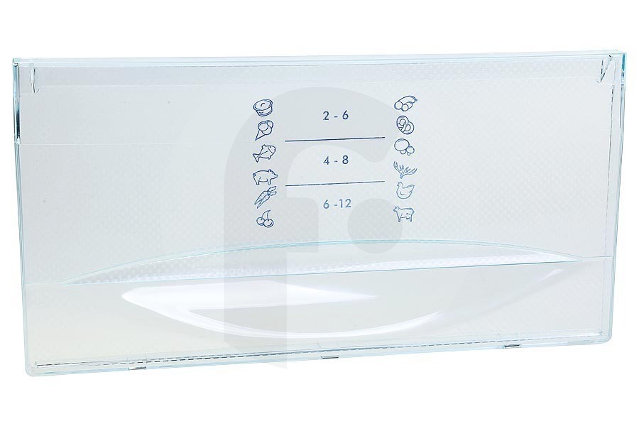 Liebherr Frigorífico Liebherr frente (panel frontal) del cajón del congelador, parte inferior367x21x187mm Frigorífico / Congelador 9041804 apto para entre otros CUP271121001, CUP290121001