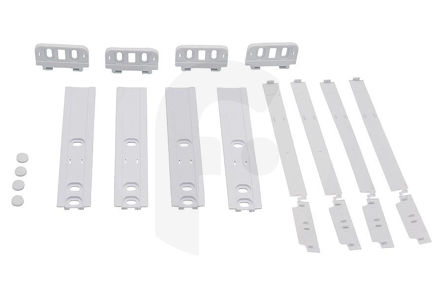 Atag Frigorífico Riel guía (Set de instalación, blanco) frigorífico 481231019131 apto para entre otros ARG3401LH, KVIE3009A