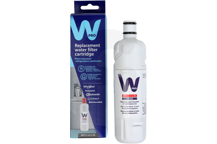 Whirlpool 484010678059 Frigorífico Filtro de agua EveryDrop 2 Refrigerador apto para entre otros EDR2RXD1, EDR2RXD1B, W10413645A, P9RFWB2L