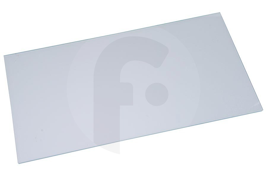 Wegawhite Frigorífico Estante de vidrio (bandeja) sin tiras 460x245mm para Whirlpool y otros frigorífico 481946678402 apto para entre otros ART354, KVIC28572, ART358