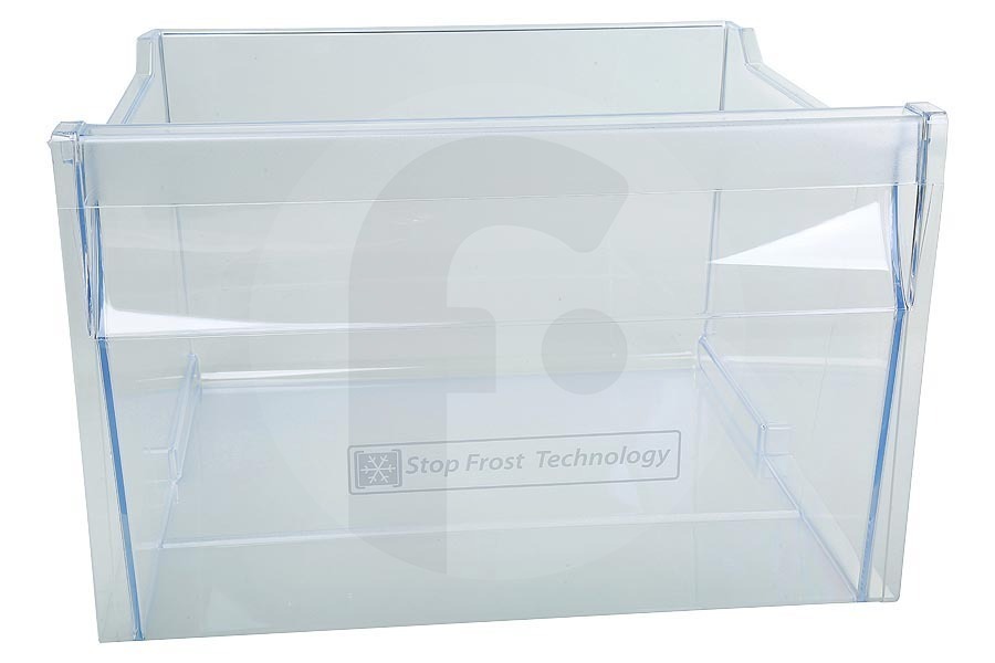 Whirlpool Frigorífico Cajón del congelador (contenedor) transparente para Whirlpool y otros frigorífico y congelador combinado 481010654157 apto para entre otros ART22880ASF, ART6712ASF