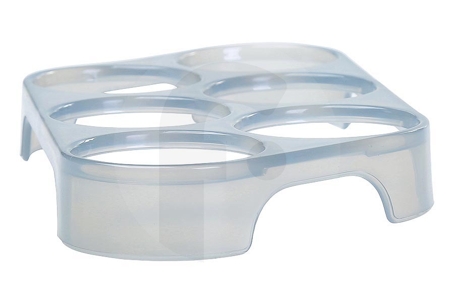 Universal Frigorifero Scaffale Frigorifero per 6 Uova adatto per Whirlpool, Ignis 192 x 94 x 24 mm Trasparente / Blanco 481010575475