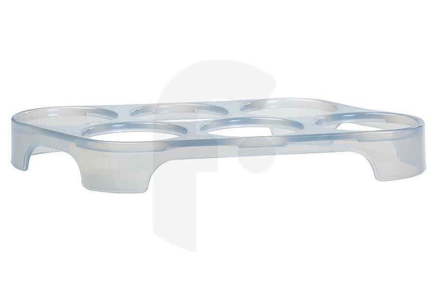 Universal Frigorifero Scaffale Frigorifero per 6 Uova adatto per Whirlpool, Ignis 192 x 94 x 24 mm Trasparente / Blanco 481010575475