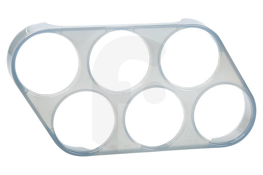 Universal Frigorifero Scaffale Frigorifero per 6 Uova adatto per Whirlpool, Ignis 192 x 94 x 24 mm Trasparente / Blanco 481010575475