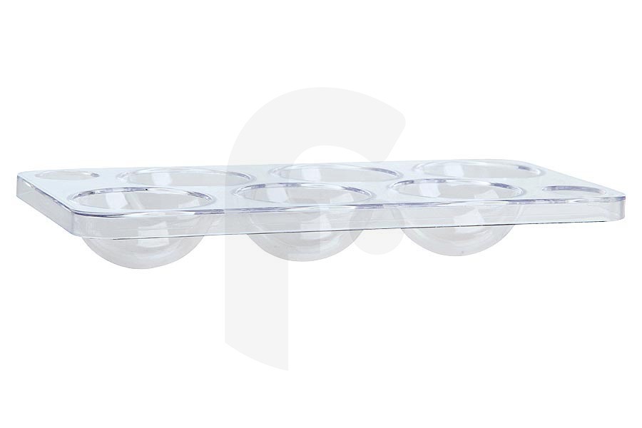 Atag 481241829742 Frigorífico Bandeja para huevos (p. 6 huevos, transparente) frigorífico 480131100522 frigorífico 480131100522 apto para entre otros KDI11411A, ART476A