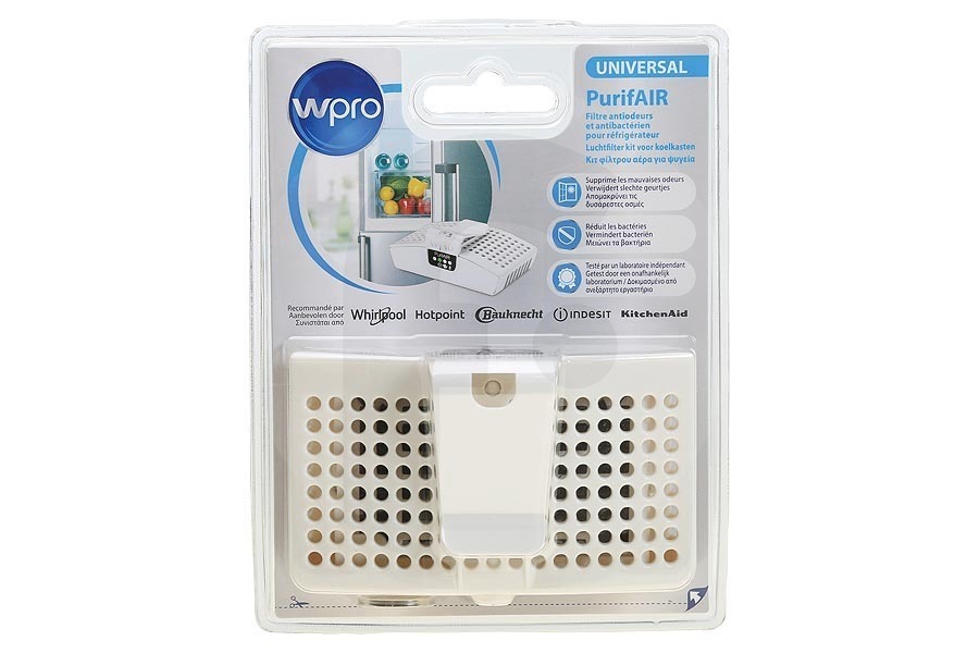 WPRO Frigorifero Deodorante universale WPRO PurifAIR PUR100 Frigorifero 484000008922 adatto a tra cui Set di avviamento con filtro incluso