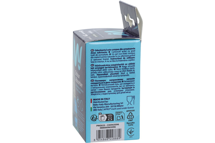 WPRO Frigorifero WPRO DEO213 profuma ambiente (assorbe gli odori) per frigorifero 484000008433