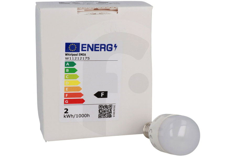 Brandt Frigorífico Lámpara Whirlpool C00563962 Frigorífico apto para entre otros ARGR715S, KG301WS, WBM3116W