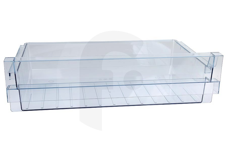 Pelgrim Frigorífico Cajón para verduras (contenedor) transparente para Pelgrim y otros frigorífico y congelador combinado 410812 apto para entre otros PKV155ROOP01, KVV754BEIE02