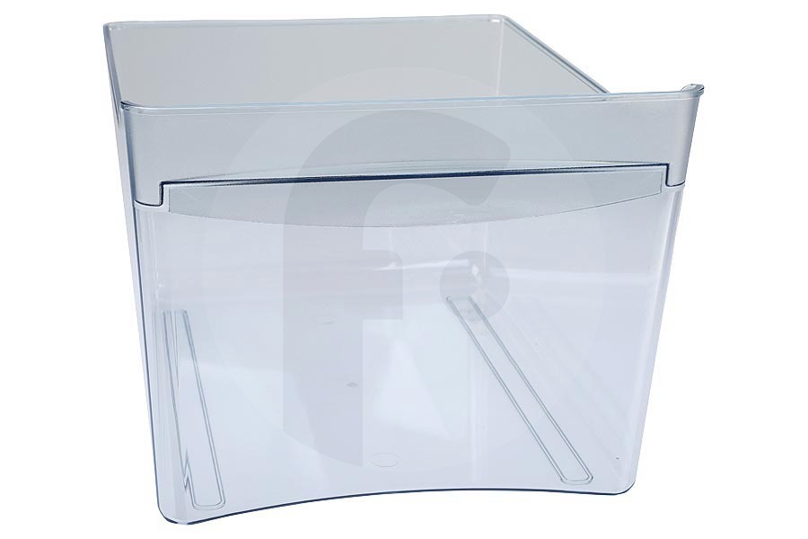 Pelgrim Frigorífico Cajón para verduras (contenedor) transparente pequeño para Pelgrim y otros frigorífico y congelador combinado 333665 apto para entre otros PKD9304AP / 01