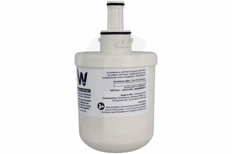 WPRO Frigorífico Filtro de agua WPRO APP100 para refrigerador 484000000513
