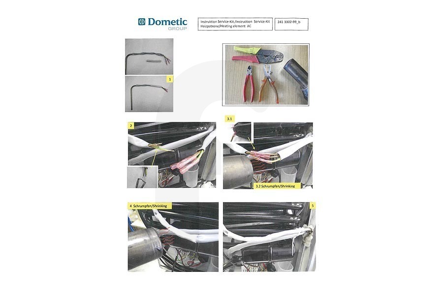 Universal Congelador Dometic Resistencia/elemento calefactor (125W / 220V) frigorífico 289020942