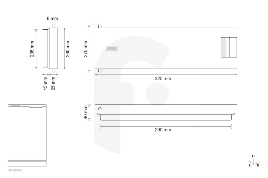 Dometic Frigorifero Dometic 289042420 Porta congelatore sezione frigorifero