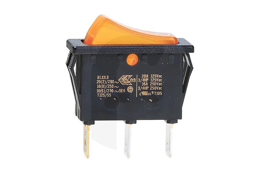 Dometic Frigorifero Dometic interruttore acceso/spento arancione, illuminato, 3 contatti 14x38x33mm Frigorifero da campeggio 292627520