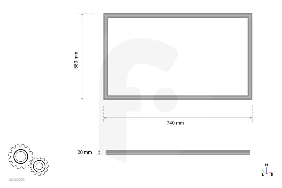 LG Congelatore LG Guarnizione Gomma ADX73571109 Frigorifero