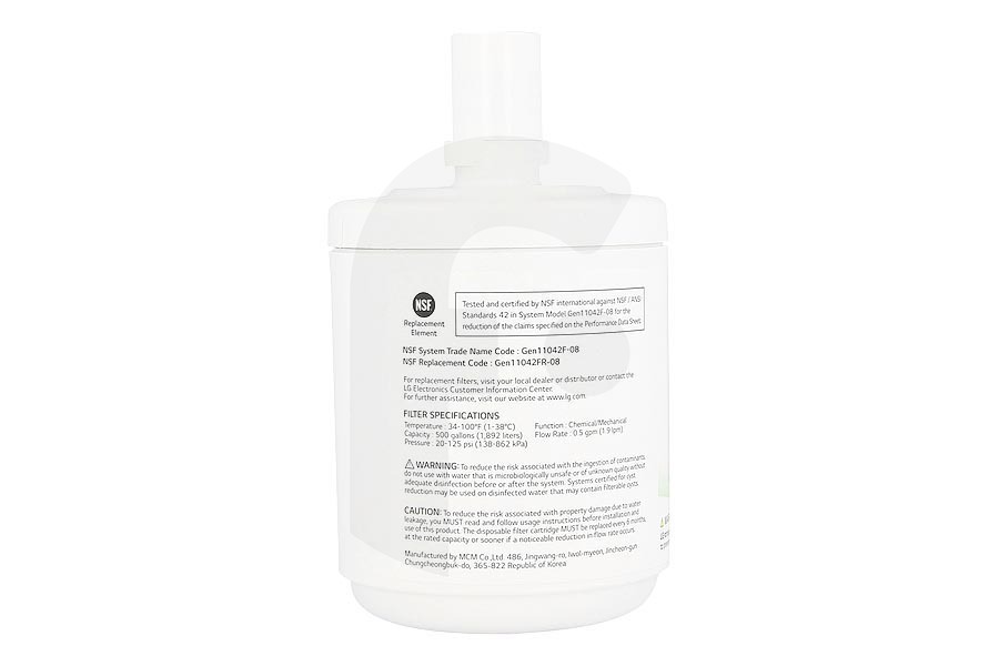 LG Frigorifero LG filtro dell'acqua premium cartuccia di ricambio per filtro acqua frigorifero americano ADQ72910911