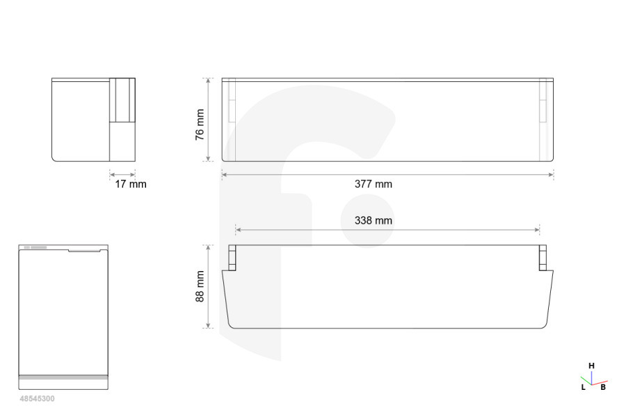 Hisense Frigorifero Hisense balconcino porta per frigorifero HK1864985