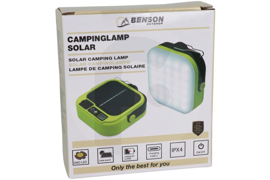 Benson  Benson Campinglampe Solar mit Powerbank Camping 014683