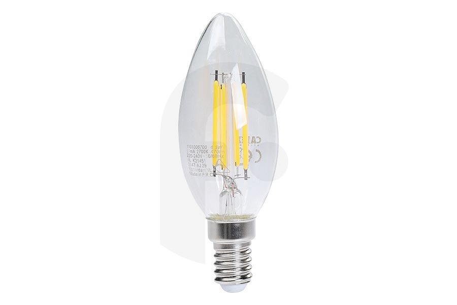 Calex  Calex 1101006700 LED Kaars B35 Helder Straight Filament