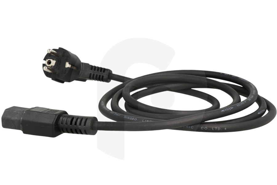 Universeel Freidora Cable de aparato 2 metros negro para gourmet y otros 7017252V