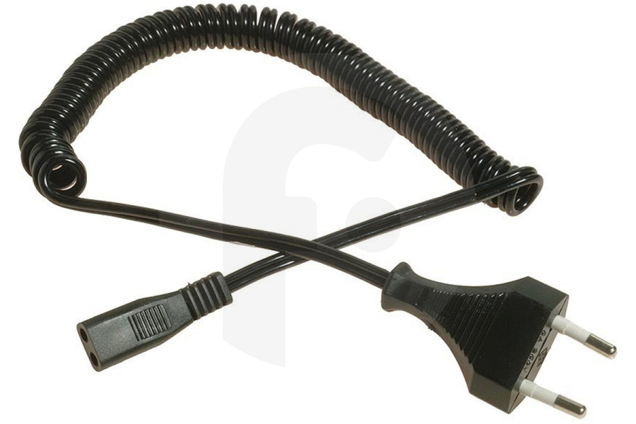 Universeel Maquinilla de afeitar Cargador (adaptador, alimentador, cable) 2,5A 230V espiral para Philips, Braun y otros afeitadora apto para entre otros Cable para afeitadora Braun, Philips, etc