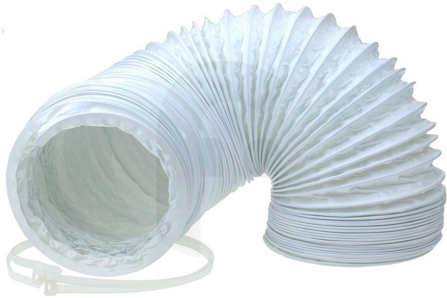 Universeel Secadora Tubo flexible/manguera (100 mm, blanco -PVC- 1,5 metros) secadora 1353 apto para entre otros incl. jale las correas -doos-