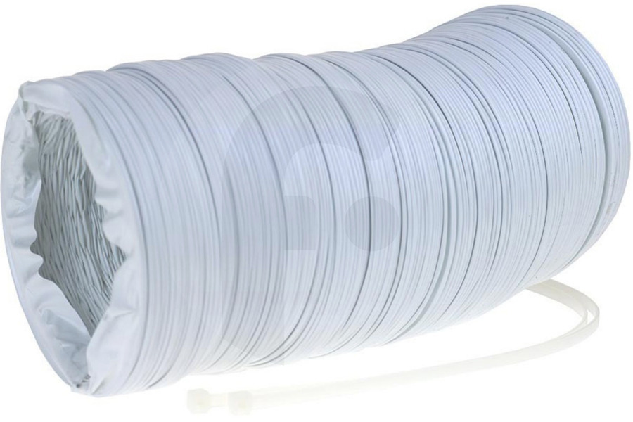 Universeel 61201100 Secadora Tubo flexible/manguera (100 mm, blanco -PVC- 3 metros) secadora 1323 apto para entre otros incl. jale las correas -doos-