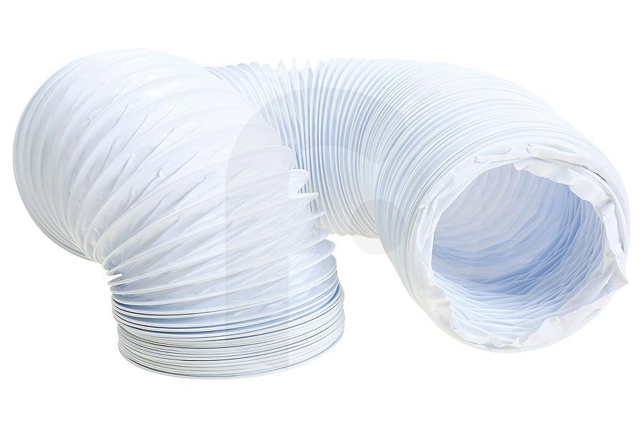 Progress Trockner WPRO Abluftschlauch 100erR 3m, weiß, Netz (PVC-Schlauch) für Trockner 482253027271