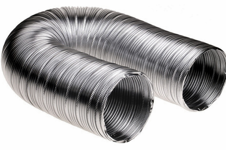 Universeel Campana extractora Manguera 100mm extensible hasta 3 mtr aluminio universal Campana extractora 61004137 apto para entre otros en caja