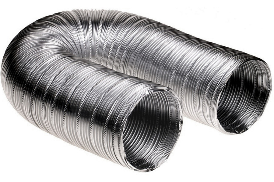 Universeel Campana extractora Manguera 120mm extensible hasta 1,5 mtr aluminio universal Campana extractora 61005137 apto para entre otros en caja