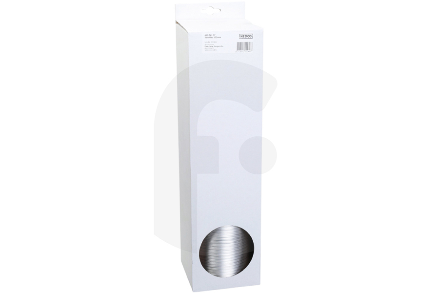 Universeel Dampkap Slang 120mm uitschuifbaar tot 3 mtr aluminium universeel dampkap 61005337
