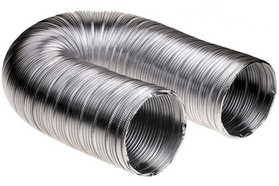 Universeel Campana extractora Manguera 127mm extensible hasta 1,5 mtr aluminio universal Campana extractora 61005737 apto para entre otros en caja